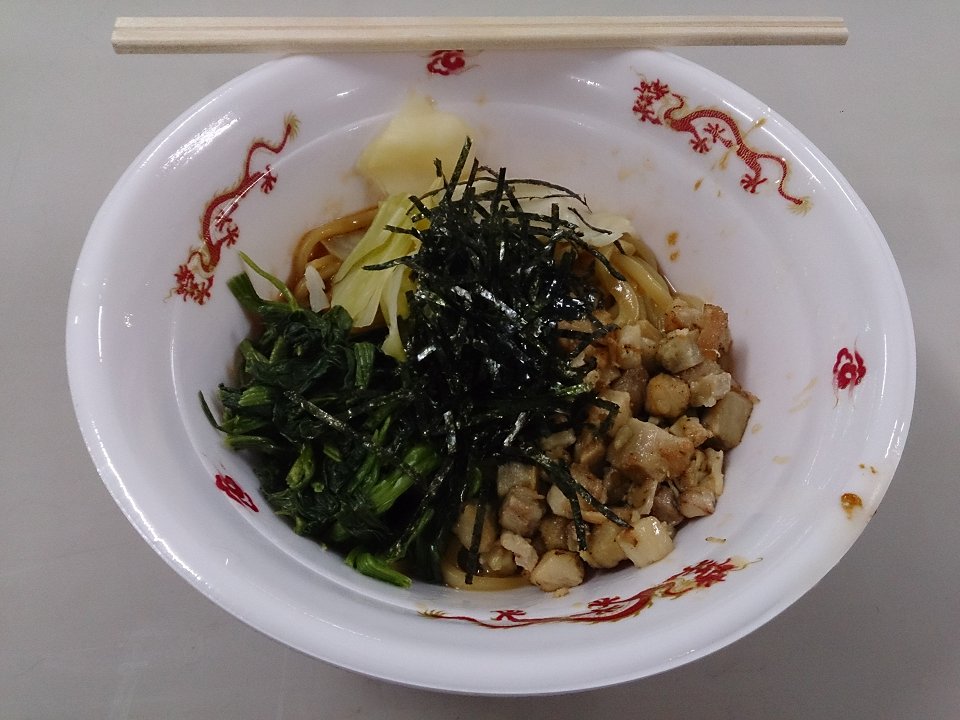 家系油そば(\800)