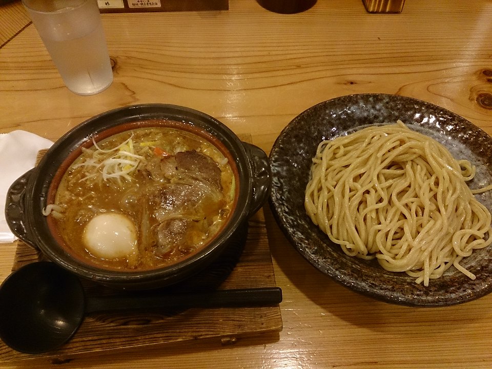 土鍋味噌つけ麺(\880)+味玉