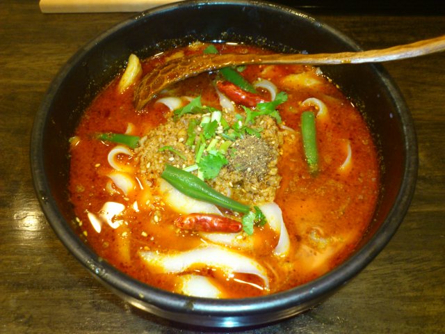 麻辣刀削麺(\500)